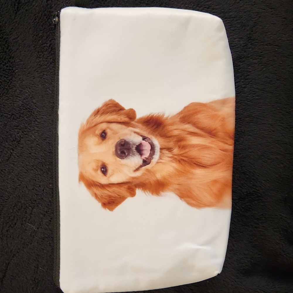 NEW- Cosmetic Bag, Storage Bag - Dog